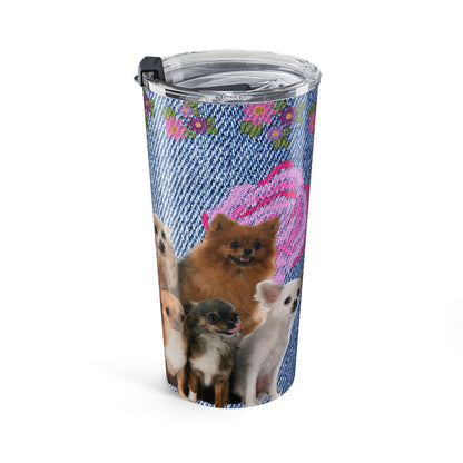 Denim and Daisy Chihuahua Coffee Tumbler - great for Chihuahua lovers gift