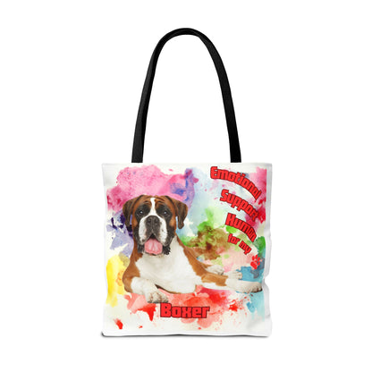 Emotional Support Human for my Boxer tote bag