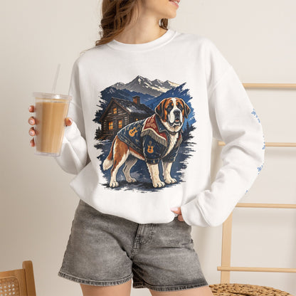 Saint Bernard Smoky Mountain Christmas Sweatshirt