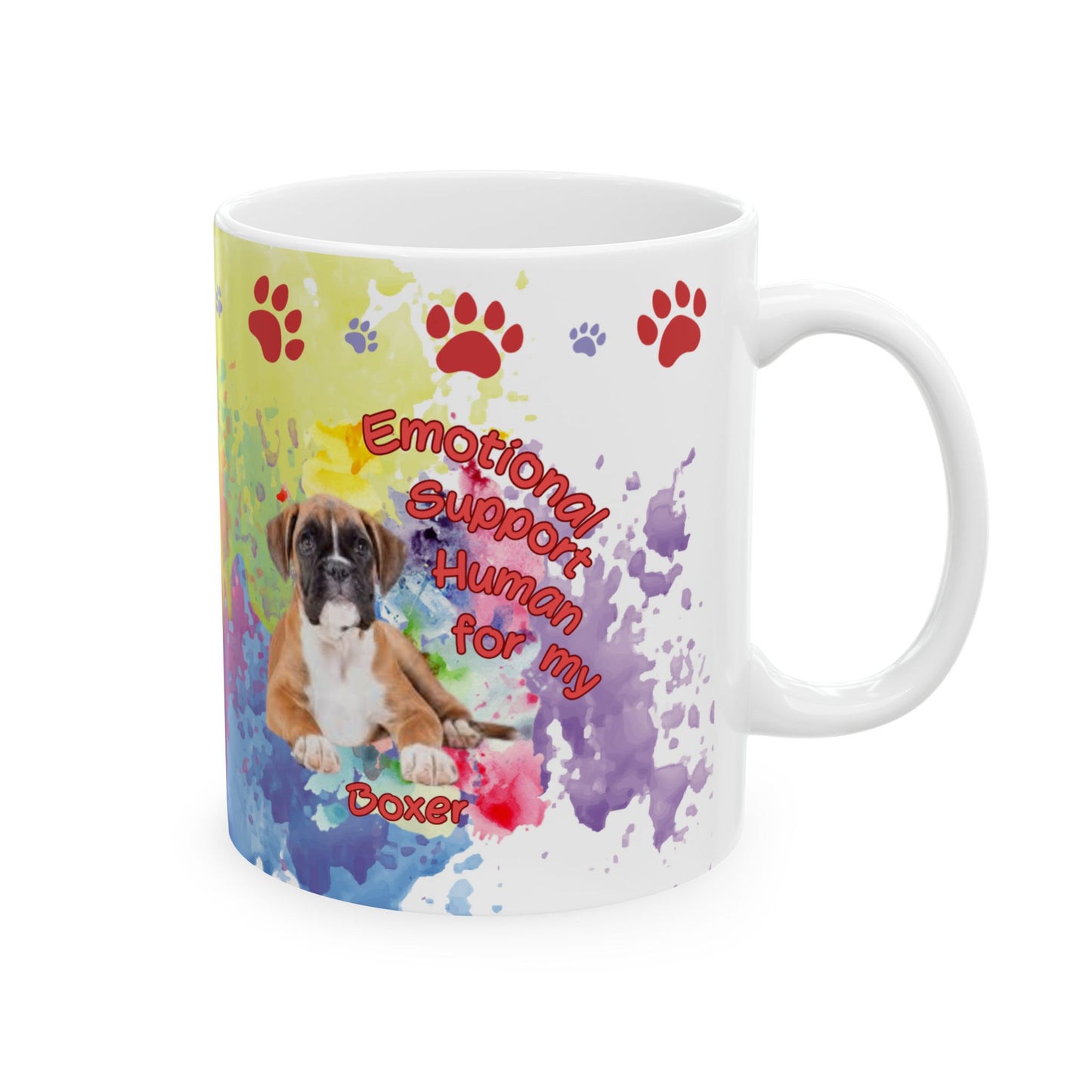 Emotional Support Human for my Boxer Coffee Mug