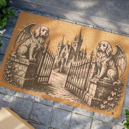 Maltese Gargoyle Angel Gothic Protector Welcome Mat