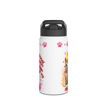 Emotional Support Human for my Shiba Inu Water Bottle
