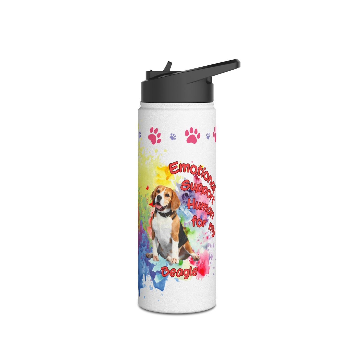 Emotional Support Human for my Beagle Water Bottle