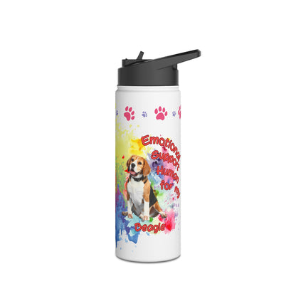 Emotional Support Human for my Beagle Water Bottle