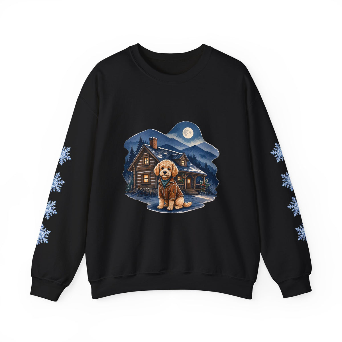 Doodle Dog Smoky Mountain Christmas Sweatshirt