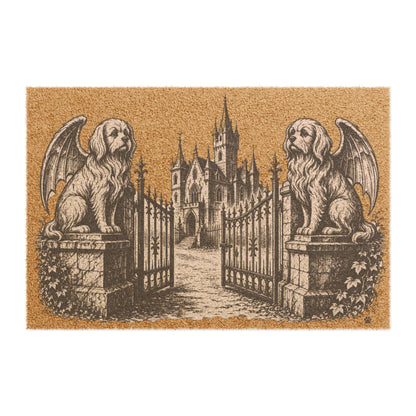 Maltese Gargoyle Angel Gothic Protector Welcome Mat