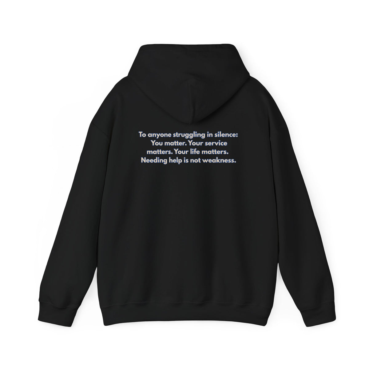 Healing at Both Ends of the Leash™ – Veterans Day Support Unisex Heavy Blend Hooded Sweatshirt