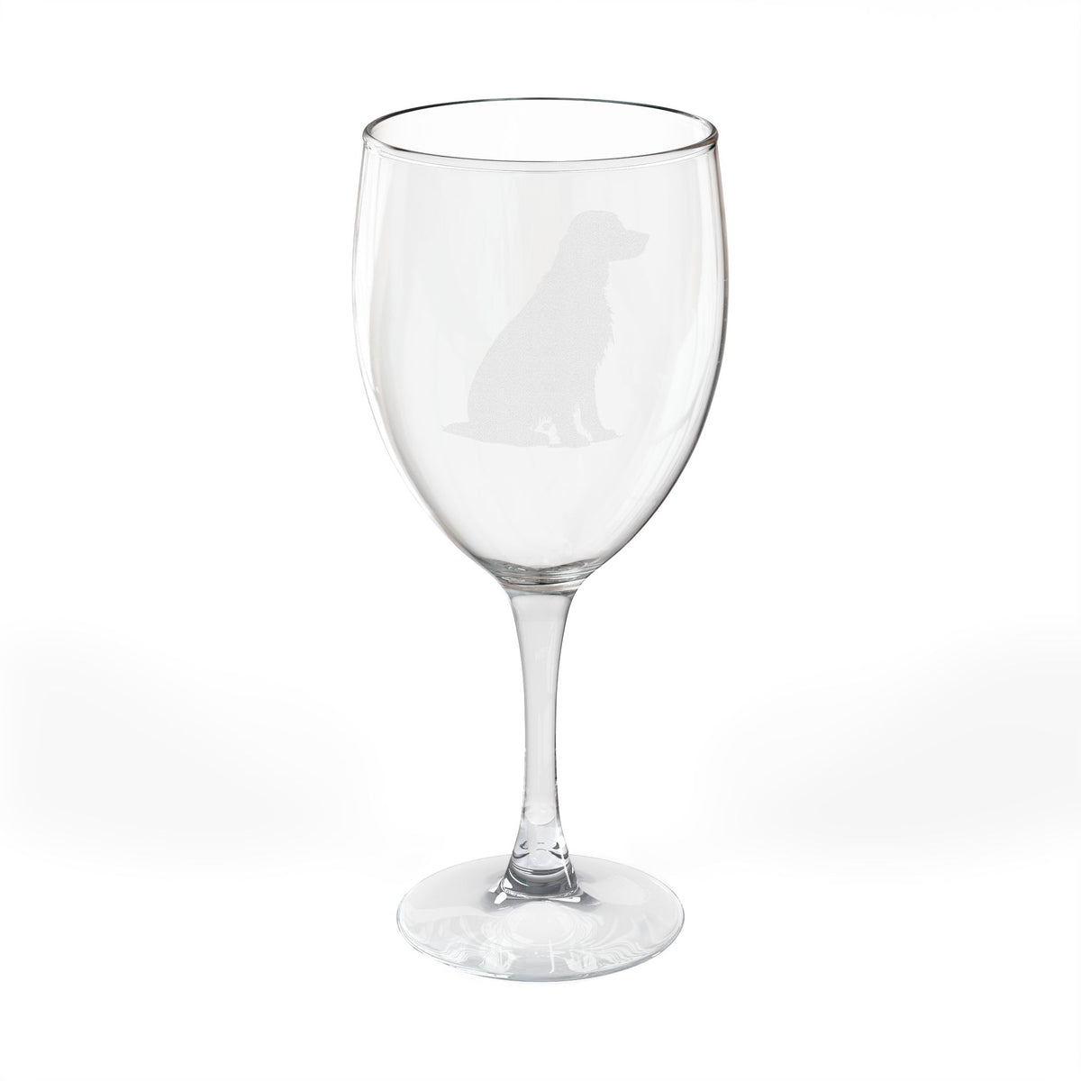 Irish Setter Engraved Wine Glass