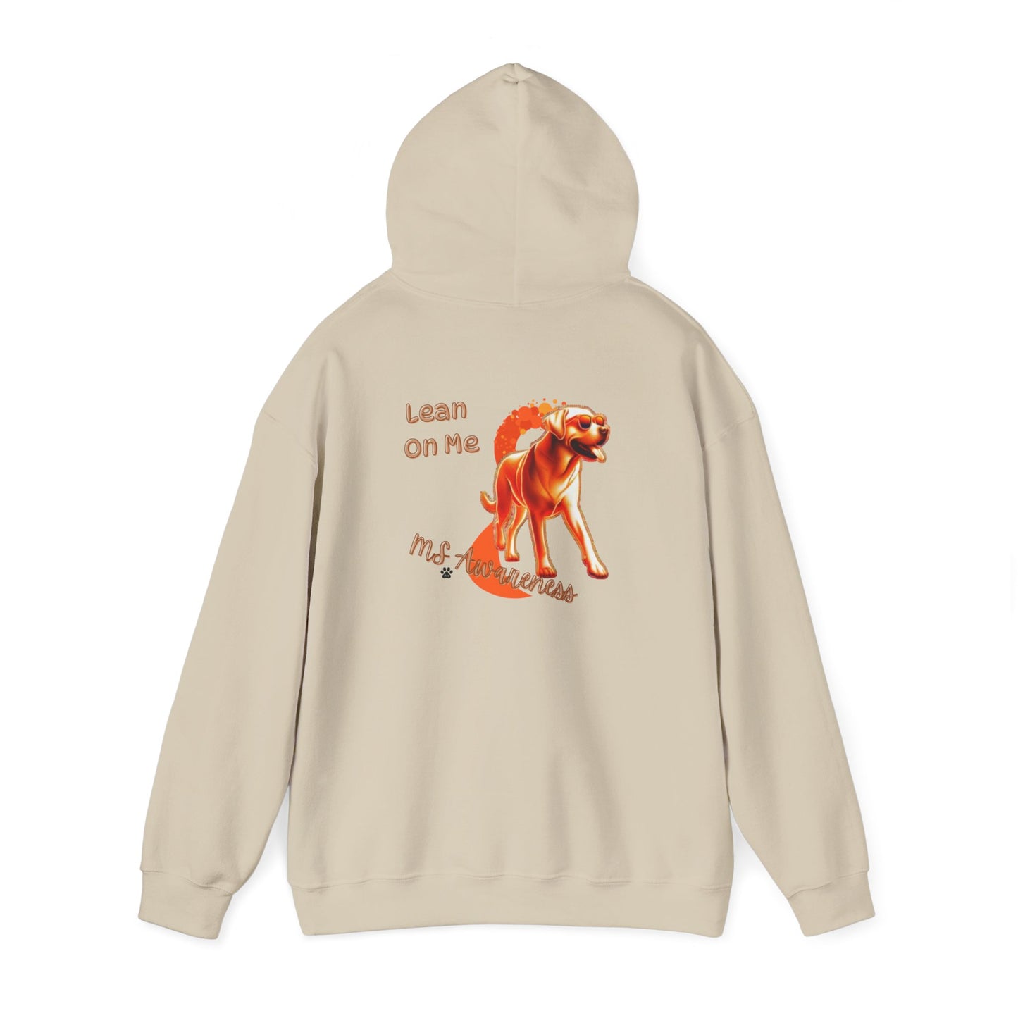Labrador Retriever "Lean on Me" MS Awareness Hoodie