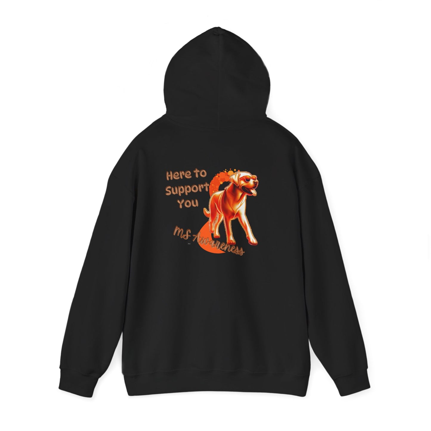 Labrador Retriever "Here to Support You" MS Awareness Hoodie