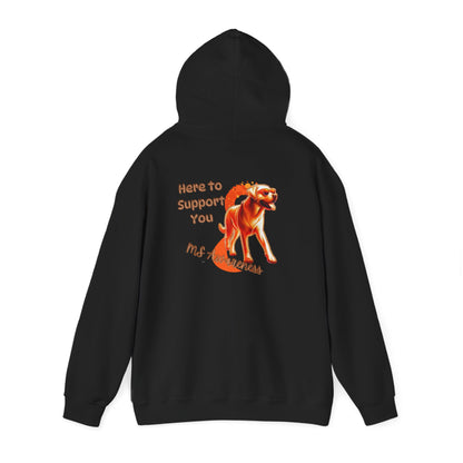 Labrador Retriever "Here to Support You" MS Awareness Hoodie