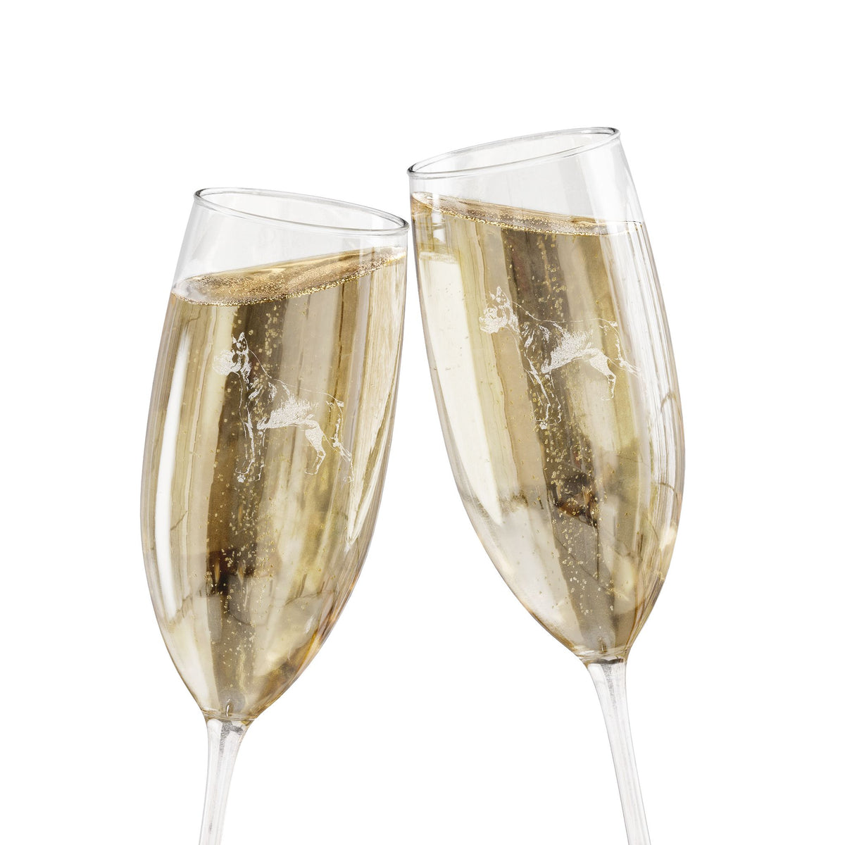 Boxer Engraved Champagne Flute