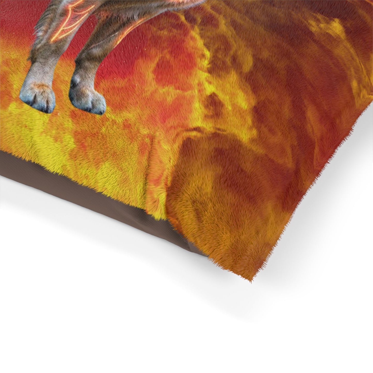 Leo Zodiac Dog Bed – Fiery Golden Retriever Celestial Pet Cushion & Astrology Dog Bed