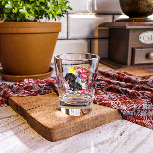 Emotional Support Human for my Dachshund Smooth Hair Shot Glass
