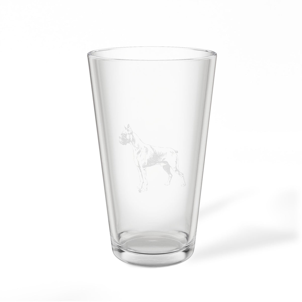 Boxer Engraved Pint Glass