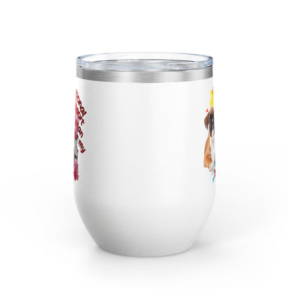 Emotional Support Human for my boxer Wine Tumbler