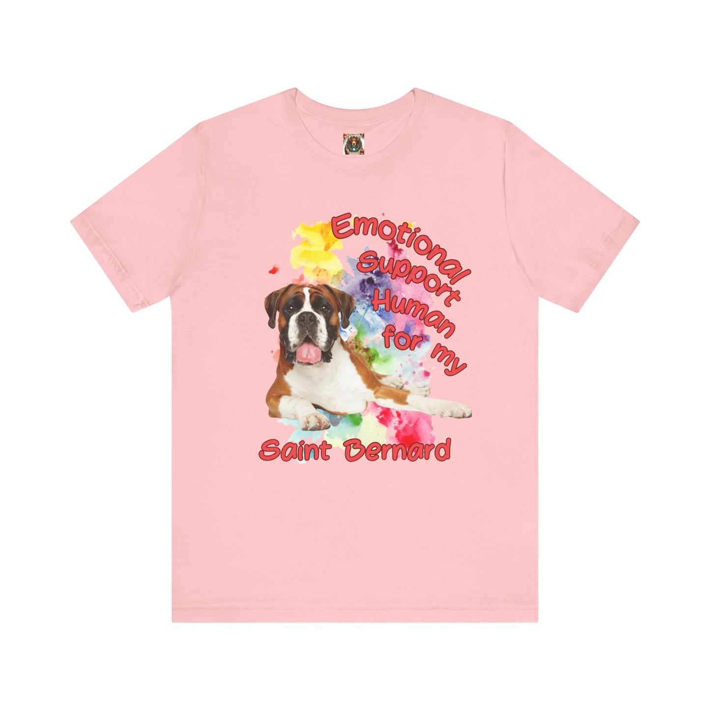 Emotional Support Human Saint Bernard Tee