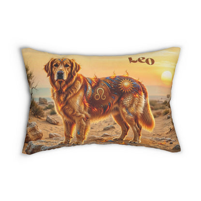 Leo Elements Golden Retriever Lumbar Pillow