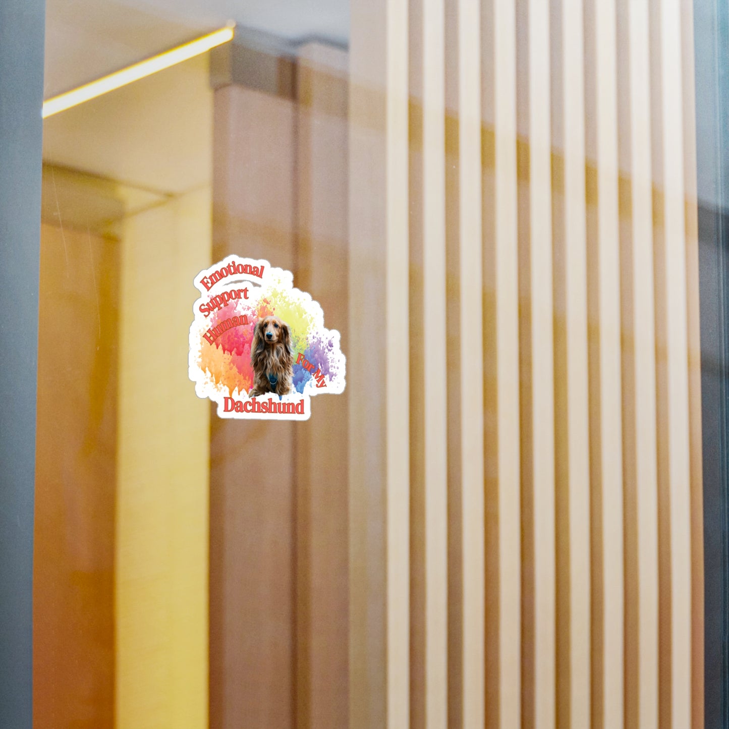 Emotional Support Human for my Dachshund Sticker