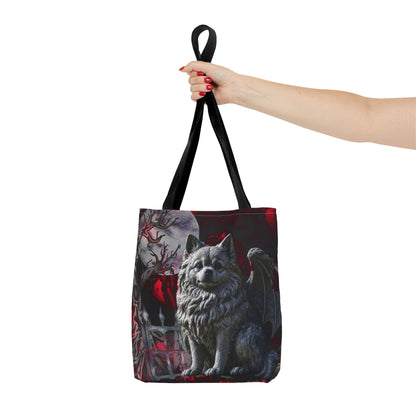 Pomeranian Angelic Gargoyle Protector Tote Bag