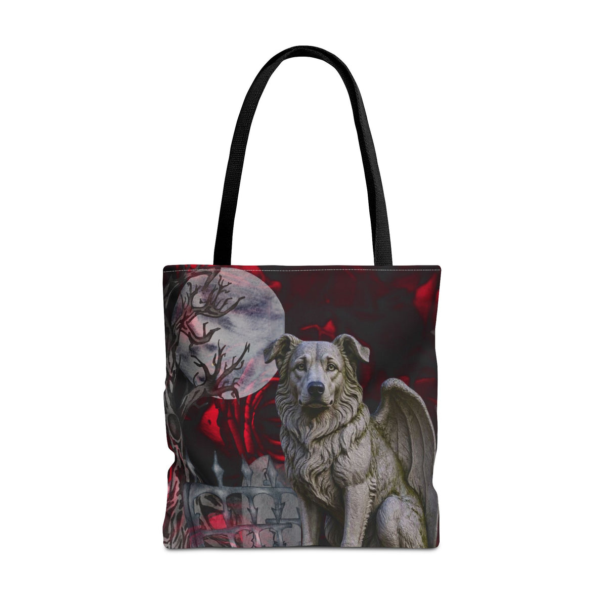 Border Collie Angelic Gargoyle Protector Tote Bag