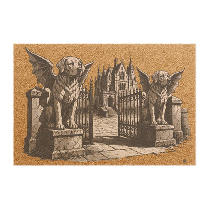 Labrador Retriever Gargoyle Angel Gothic Protector Welcome Mat