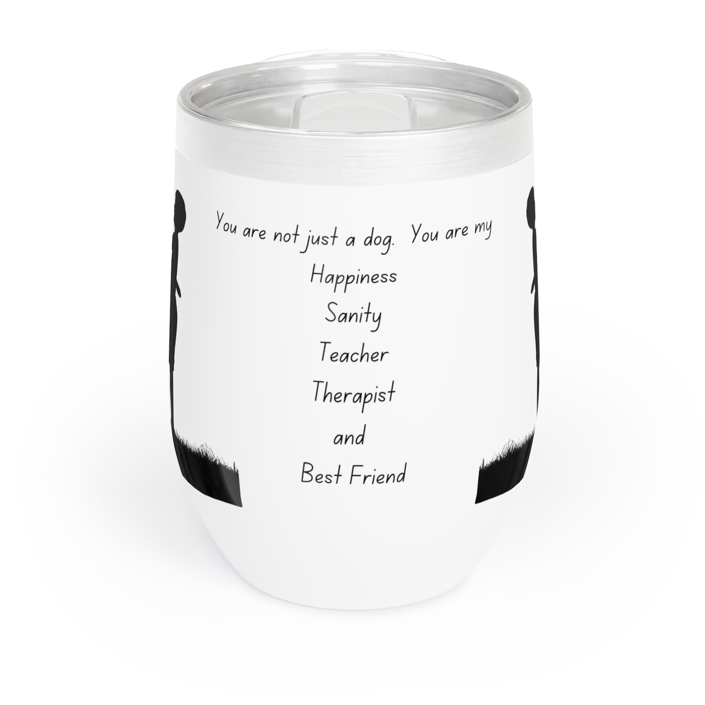 Hug a Dog Day Chill Wine Tumbler