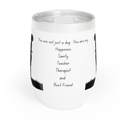 Hug a Dog Day Chill Wine Tumbler