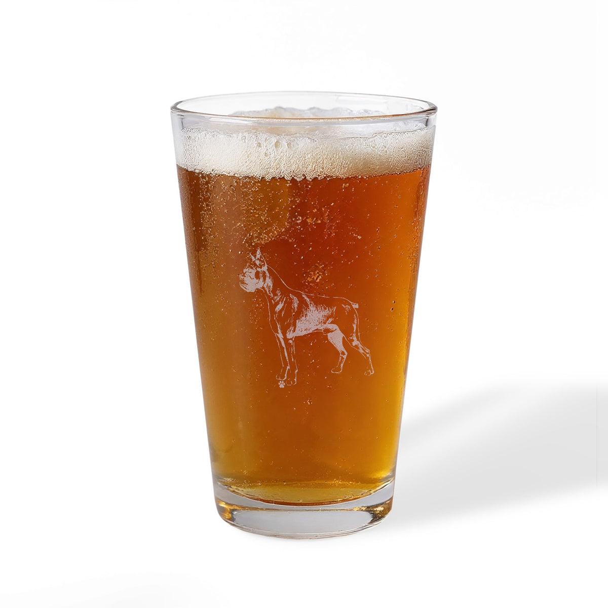 Boxer Engraved Pint Glass