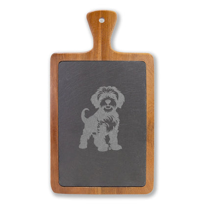 Doodle Engraved Charcuterie Board, Dog Lover Cheese Board & Serving Platter
