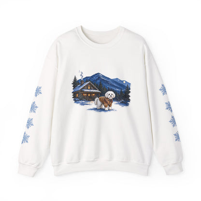 Maltese Smoky Mountain Christmas Sweatshirt