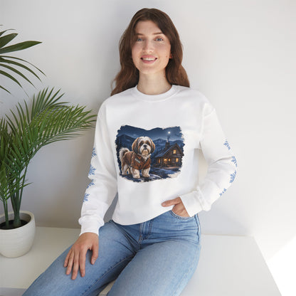 Shih Tzu Smoky Mountain Christmas Sweatshirt