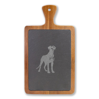 Great Dane Engraved Charcuterie Board, Dog Lover Cheese Board & Serving Platter