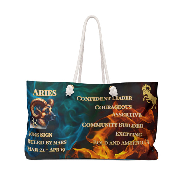 Aries as German Shepherd Weekender Bag Aries Mar21 - Apr 19