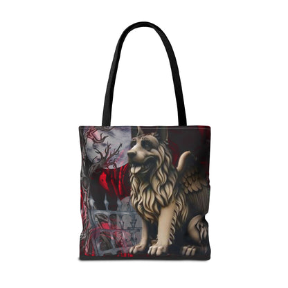 German Shepherd Gargoyle Tote Bag
