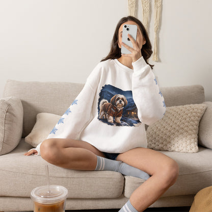Shih Tzu Smoky Mountain Christmas Sweatshirt