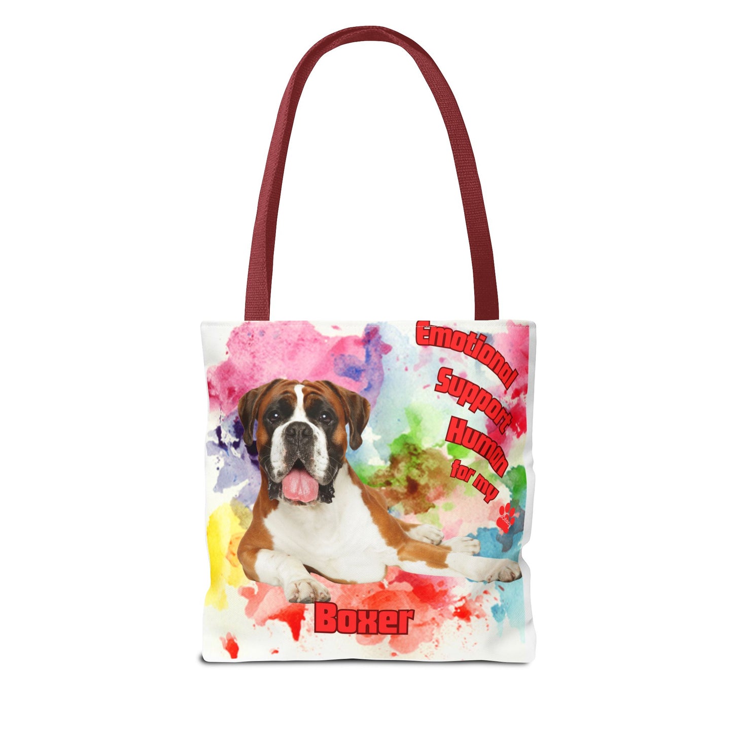 Emotional Support Human for my Boxer tote bag