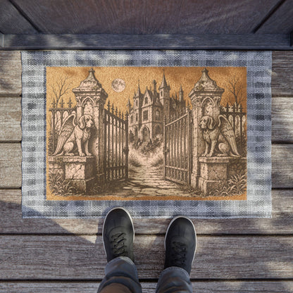 Beagle Gargoyle Angel Gothic Protector Welcome Mat