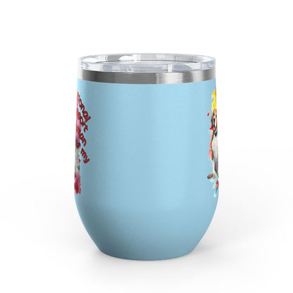Emotional Support Human for My Beagle Wine Tumbler