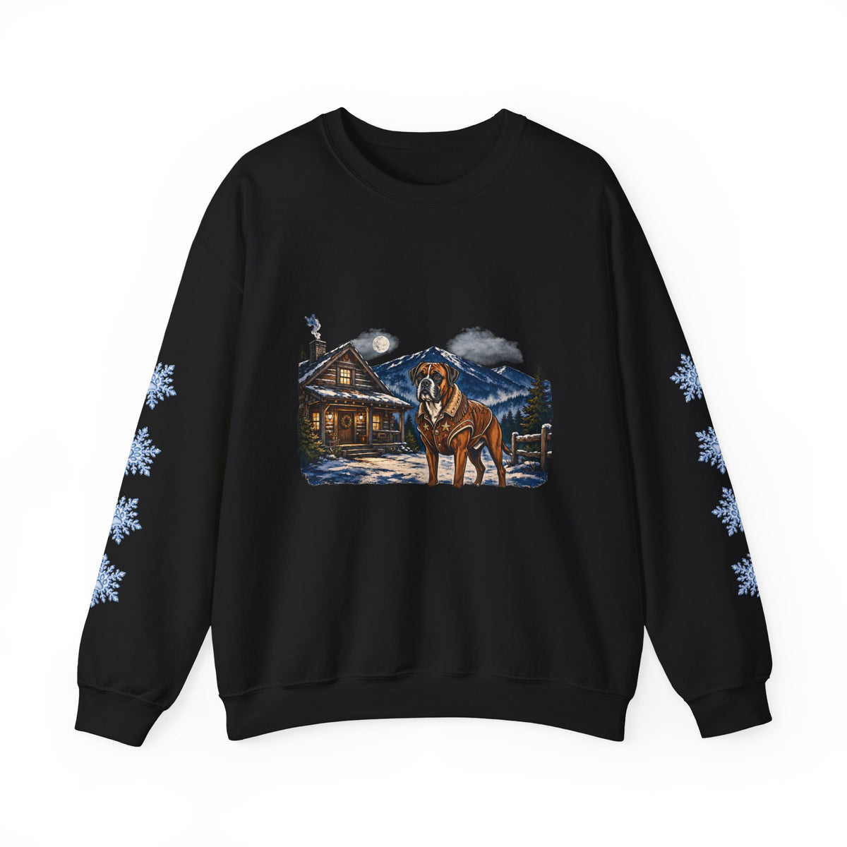 Boxer Smoky Mountain Christmas Sweatshirt