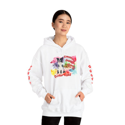 Emotional Support Human for my Border Collie Hoodie
