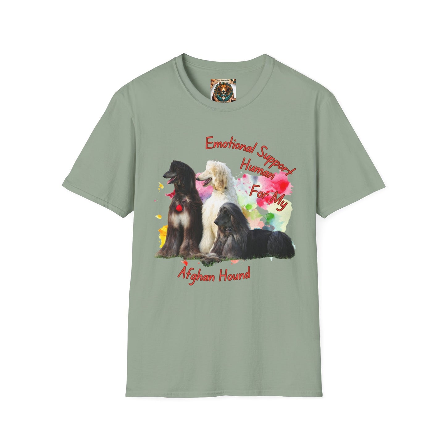 Afghan Hound Emotional Support Human T-shirt