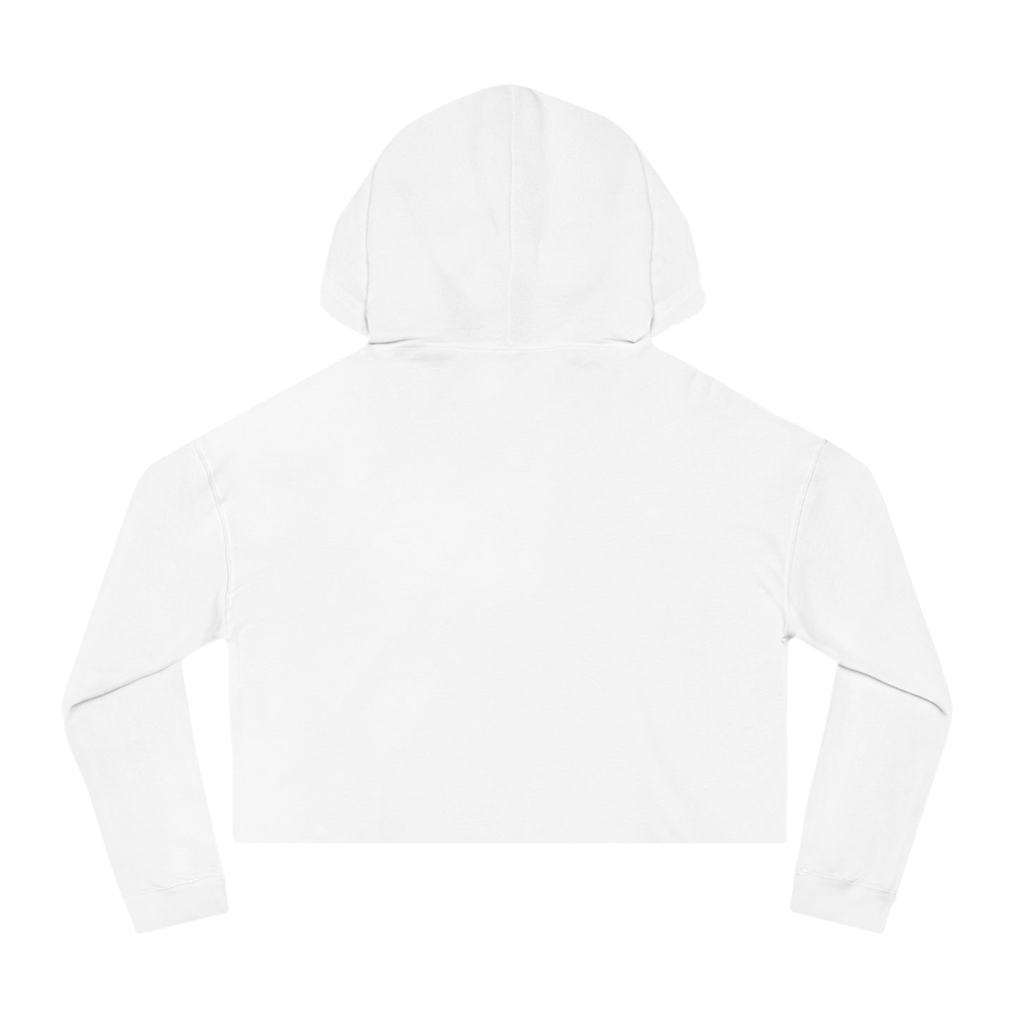 Too Cute Bichon Frise Teacup Puppy Women’s Cropped Hooded Sweatshirt