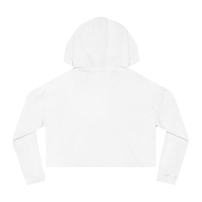 Too Cute Bichon Frise Teacup Puppy Women’s Cropped Hooded Sweatshirt