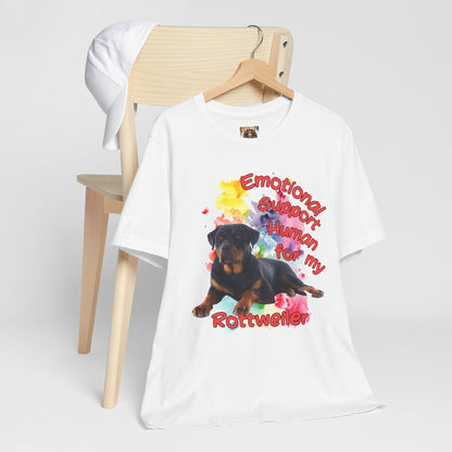 Emotional Support Human Rottweiler Tee
