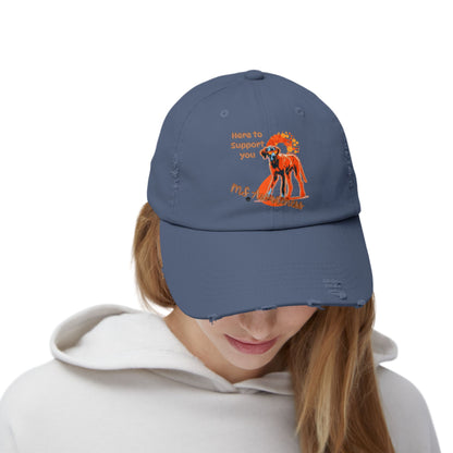 Great Dane "Here to Support You" MS Awareness Distressed Cap