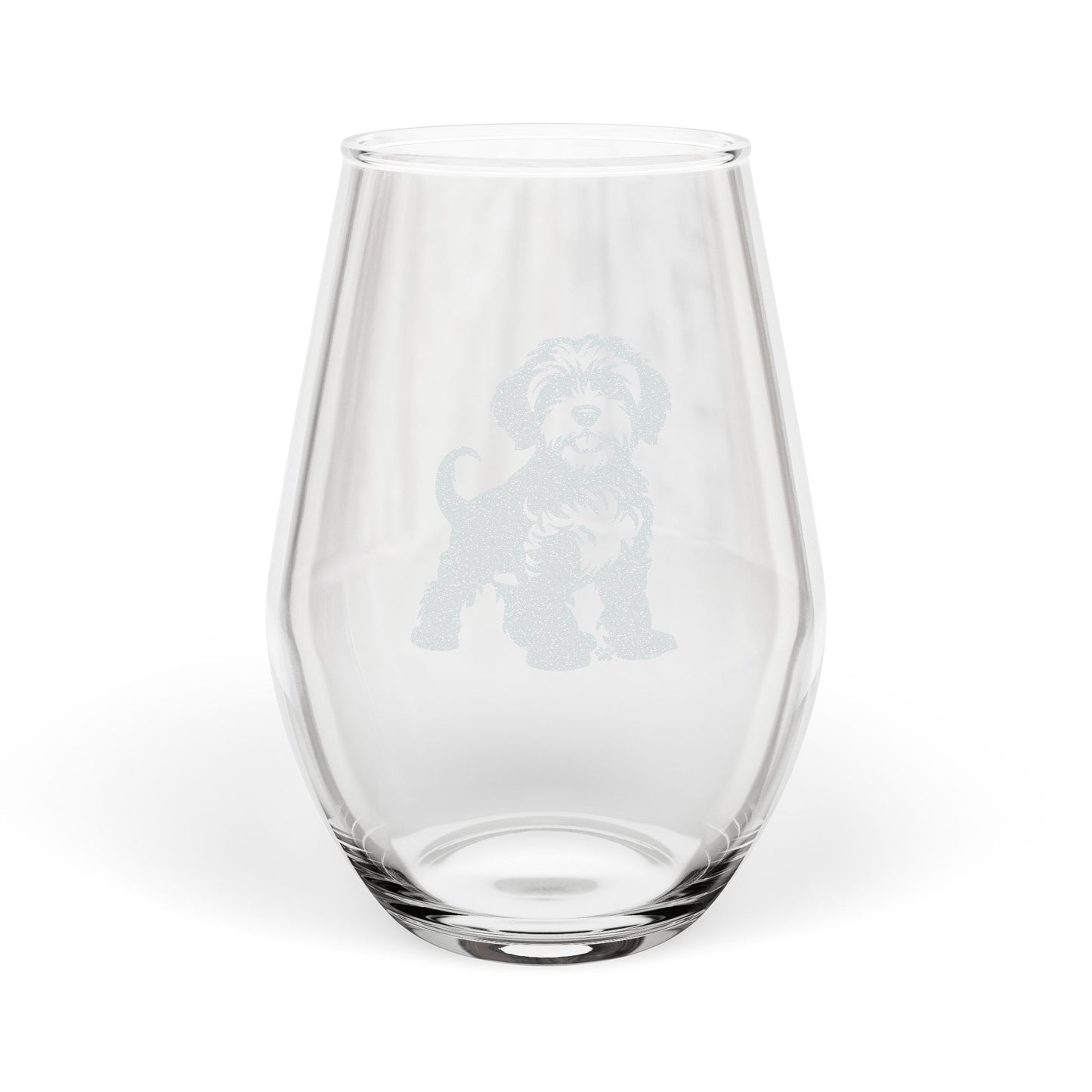 Doodle Sketch and Serve Engraved Stemless Wineglass