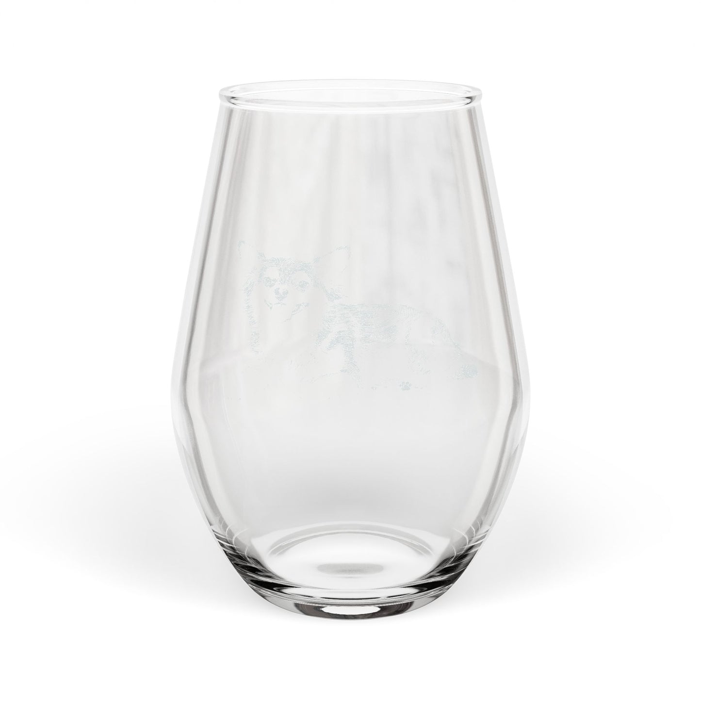 Chihuahua Sketch and Serve Engraved Stemless Wineglass