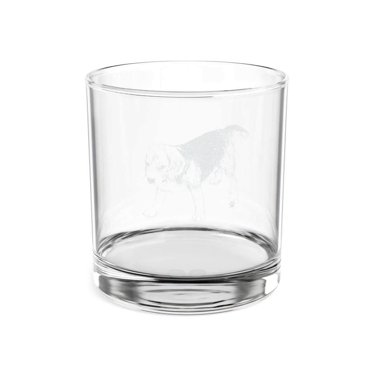 Beagle Engraved Whiskey Glass