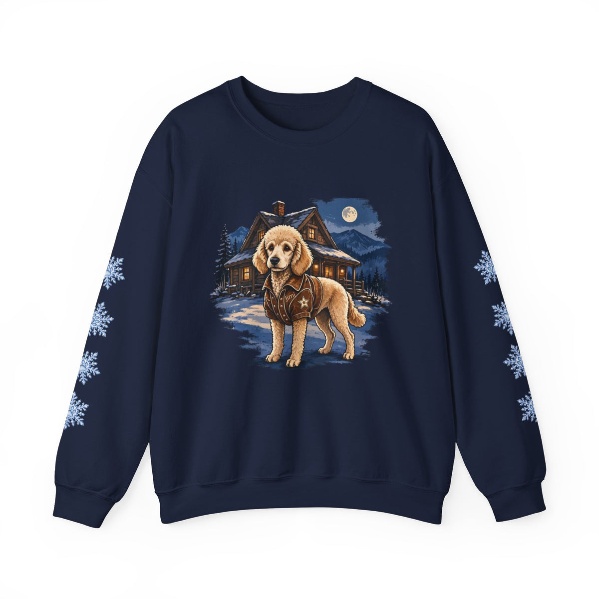 Standard Poodle Smoky Mountain Christmas Sweatshirt